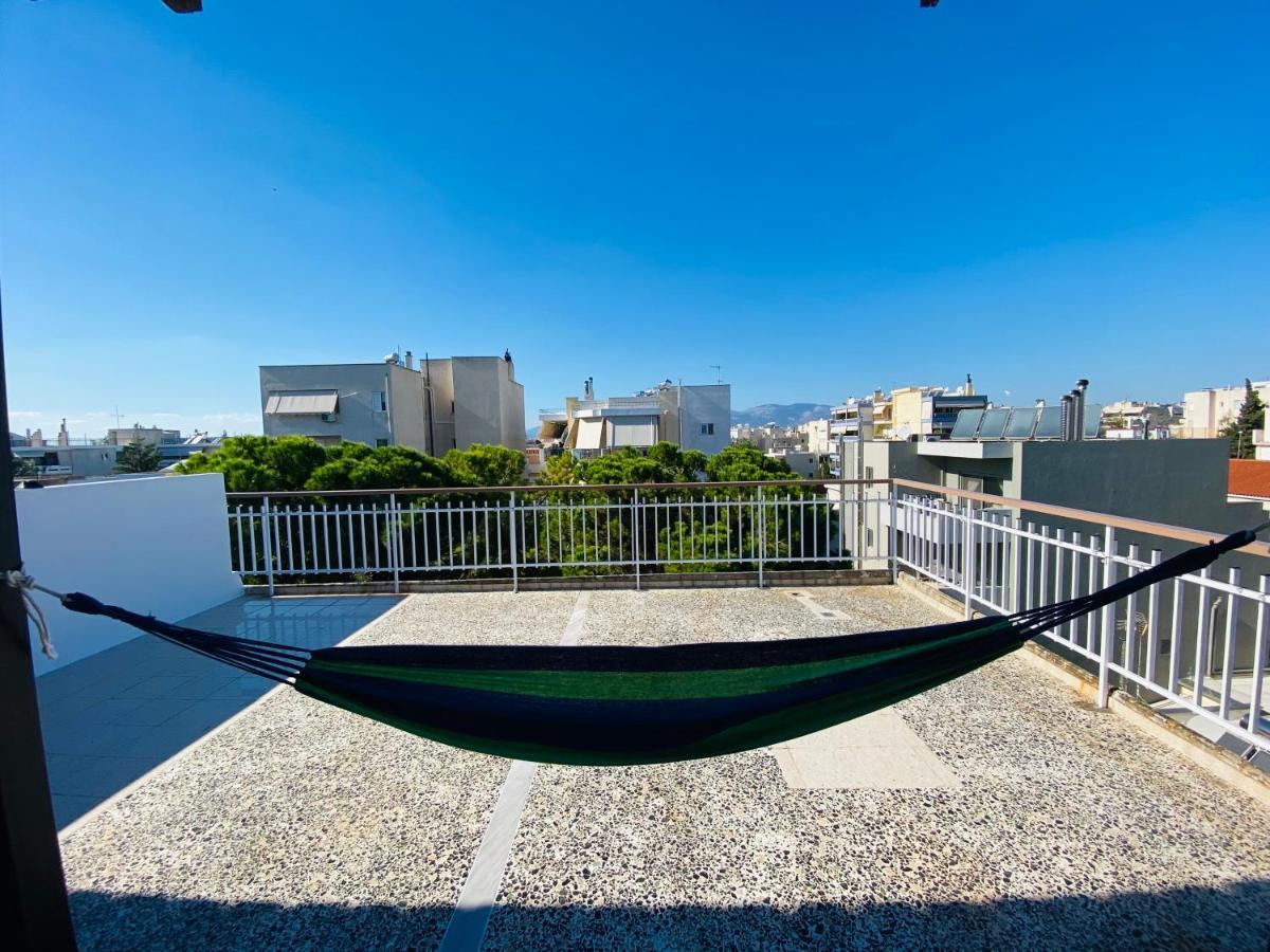 地铁站旁,免费停车位,距机场15分钟车程,独享80平米露台和美景,星空帐篷,舒适淋浴,宽敞3间房3张双人床公寓 Atény Exteriér fotografie